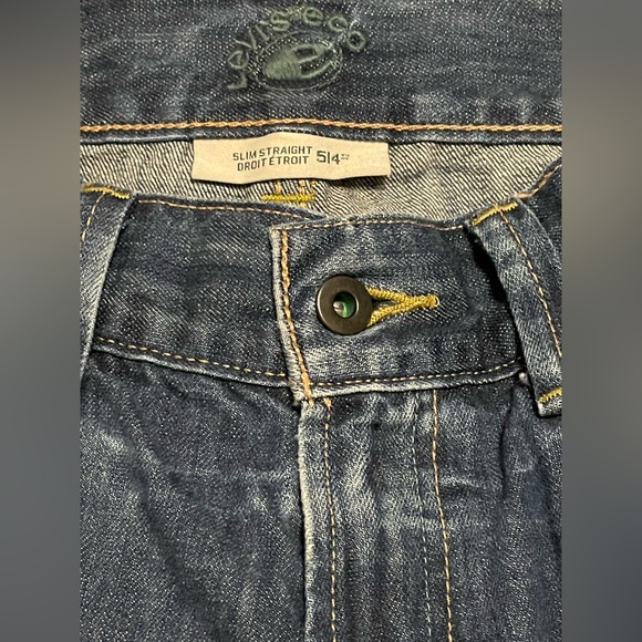 Vintage White Tab Levis 514 Slim Straight Jeans - Picture 7 of 8